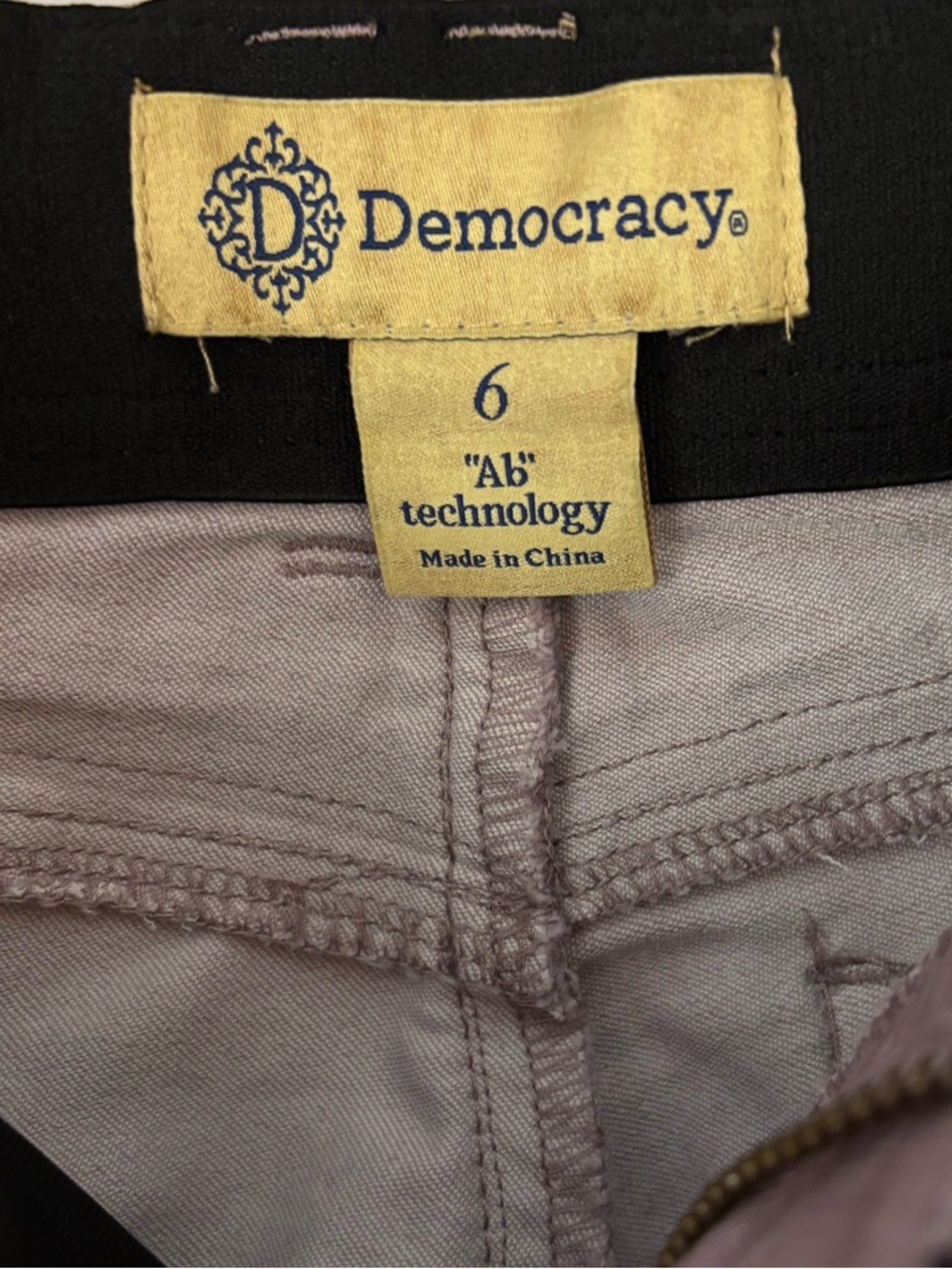 Democracy Dusty Mauve Slim Pants, Ab technology, casual, minimalist, preppy - Picture 4 of 7